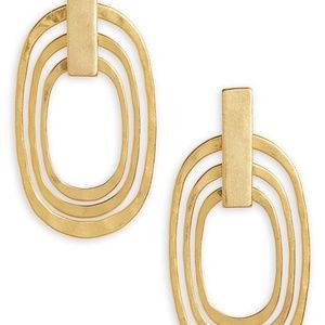 Hammered Circle Statement Madewell Earrings